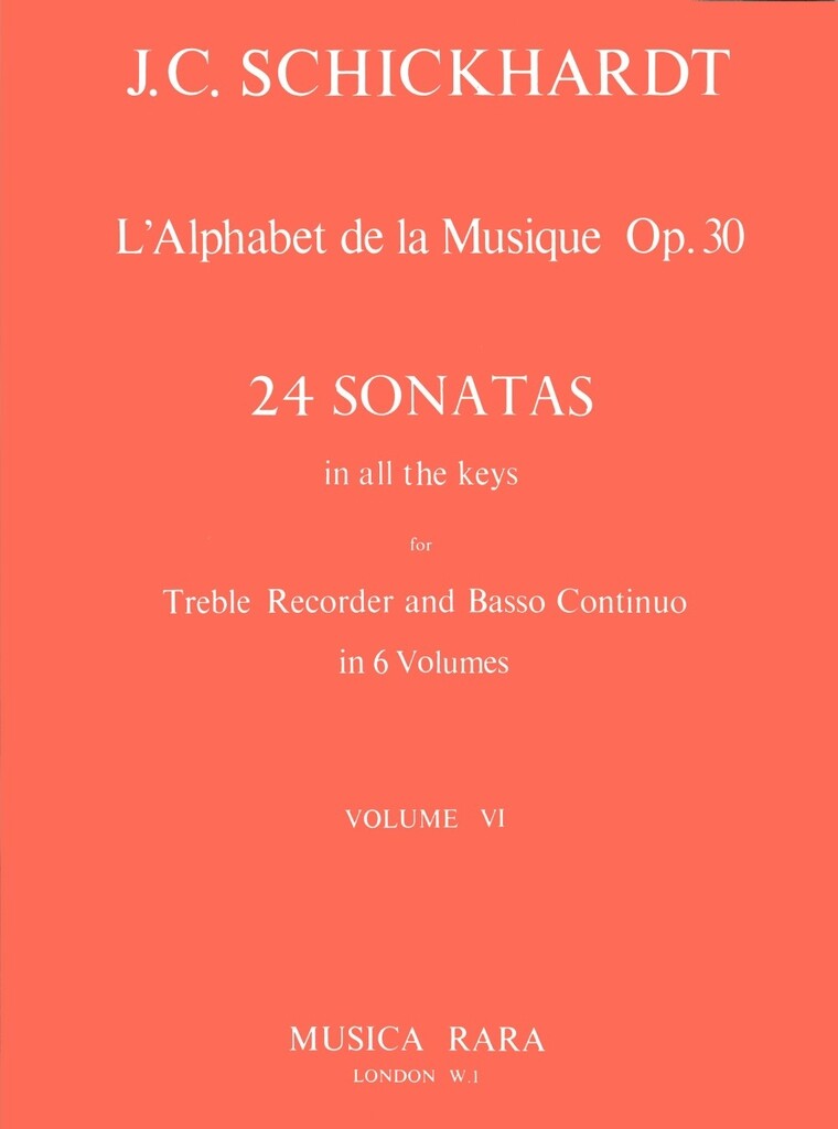 L'Alphabet:Sonaten Op. 30/21-24 (SCHICKHARDT JOHANN CHRISTIAN)