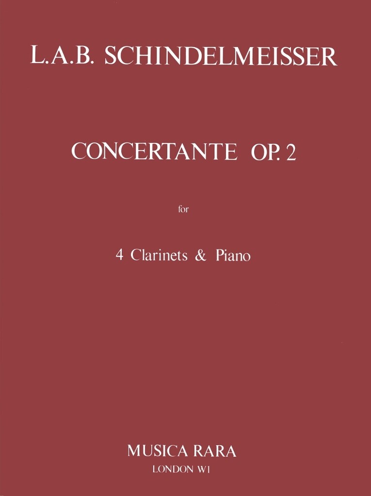 Concertante Op. 2 (SCHINDELMEISSER LOUIS A)