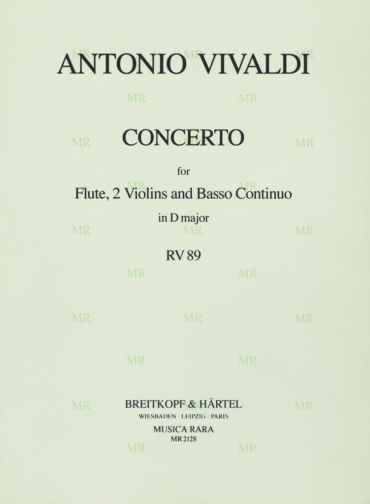 Konzert In D Rv 89 (VIVALDI ANTONIO)
