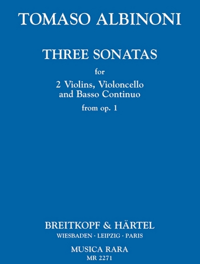 3 Sonaten Aus Op. 1 Heft 1: Sonaten 1-3 (ALBINONI TOMASO)