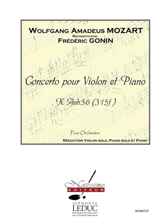 Concerto Pour Violon Piano Et Orchestre (MOZART / GONIN)