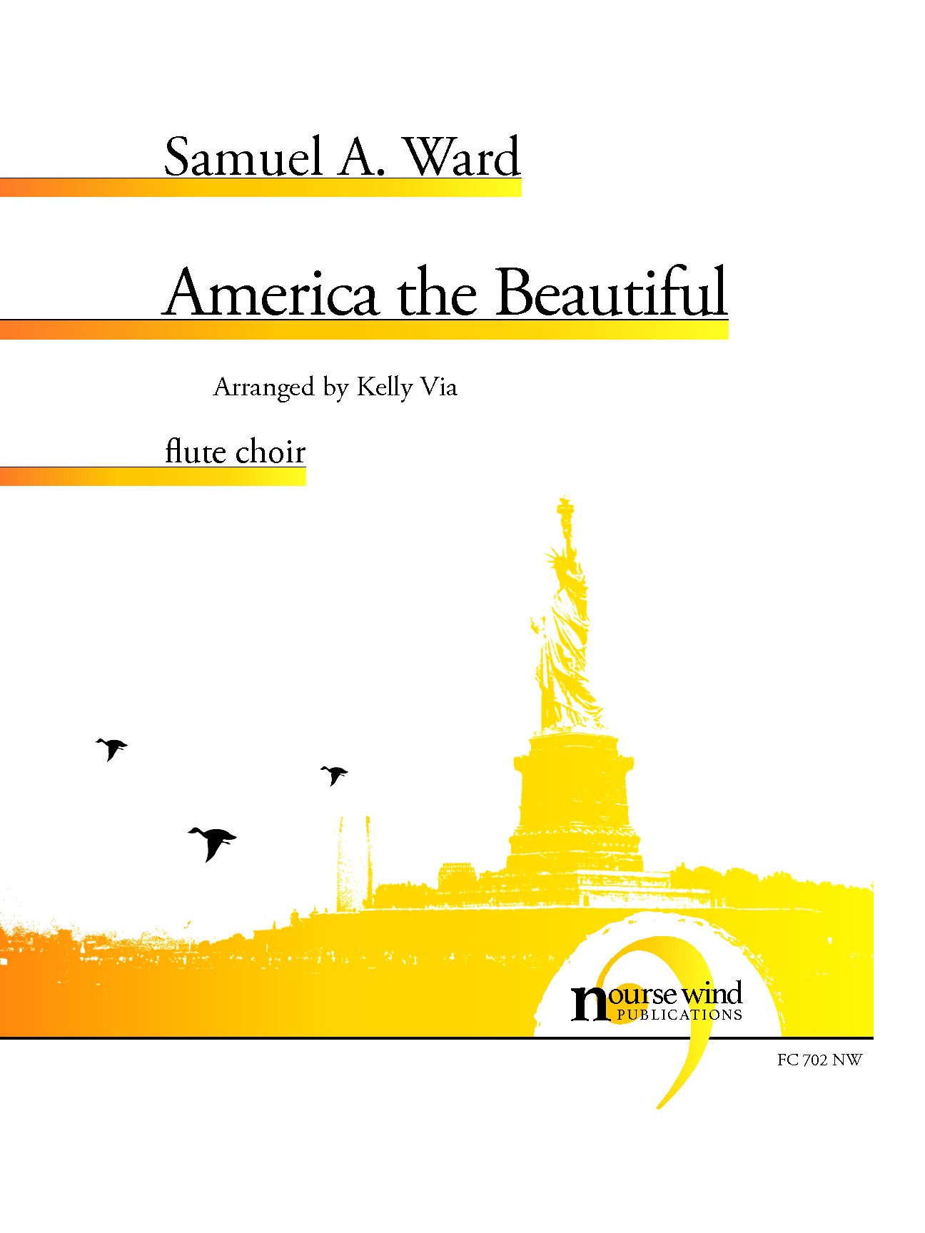 America the Beautiful for Flute Choir (WARD SAMUEL A.)