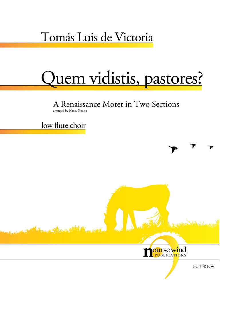 Quem vidistis, pastores? for Low Flute Choir (VICTORIA TOMAS LUIS DE)