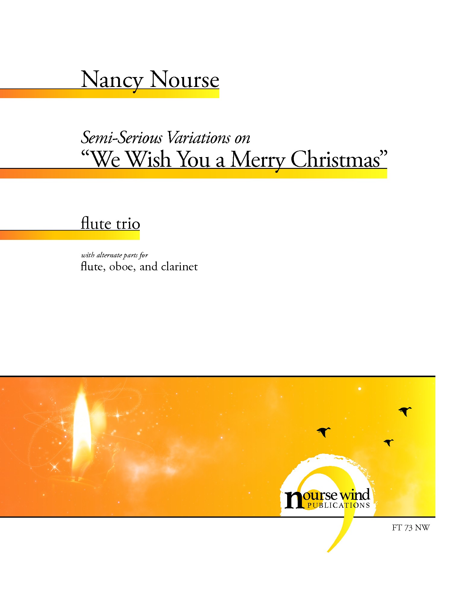 Semi-Serious Variations on We Wish You a Merry Christmas for Flute Trio