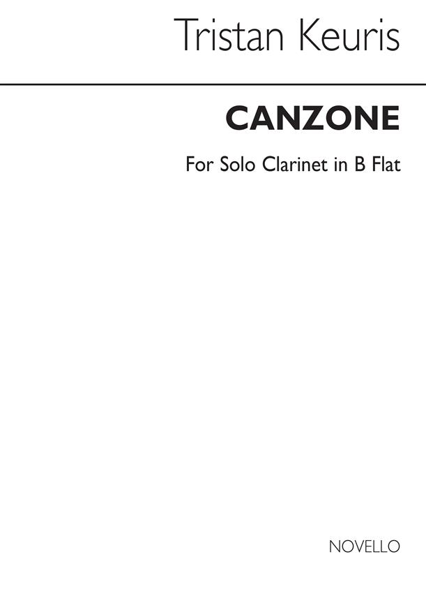 Canzone For Solo Clarinet B Flat