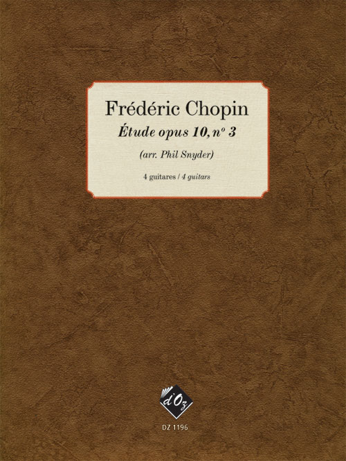 Etude, Op. 10, No 3 (CHOPIN FREDERIC)