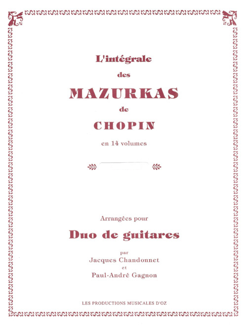 Mazurkas, Op. 6, Vol.1 (CHOPIN FREDERIC)