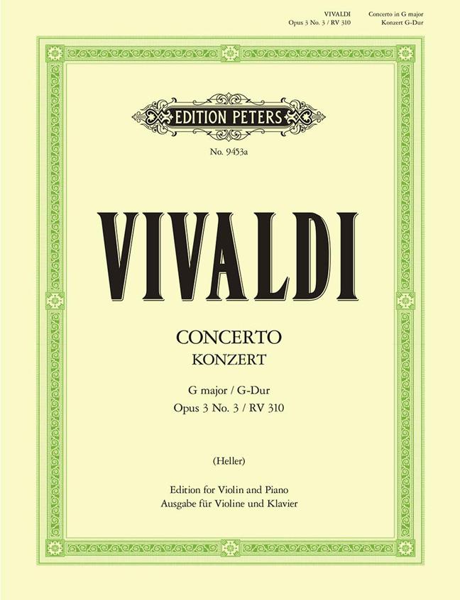 Concerto In G Op. 3 #3, Rv 310 (VIVALDI ANTONIO)