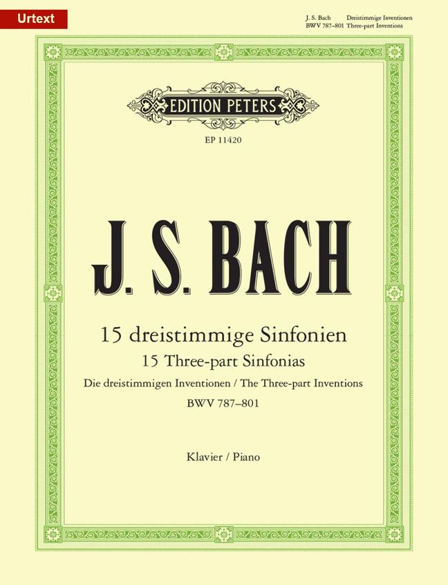 15 Three-Part Sinfonias (Piano Solos)