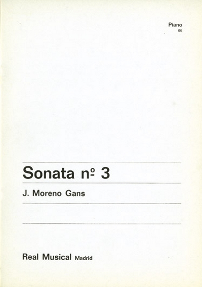 Sonata N.3 (MORENO GANS J)
