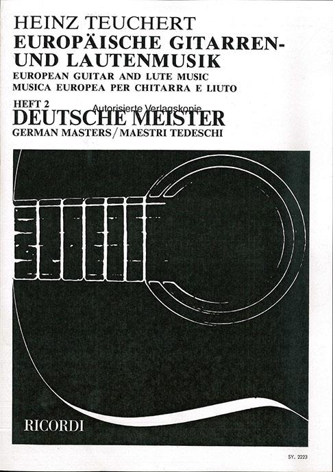 Europäische Gitarren- Und Lautenmusik (TEUCHERT HEINZ)