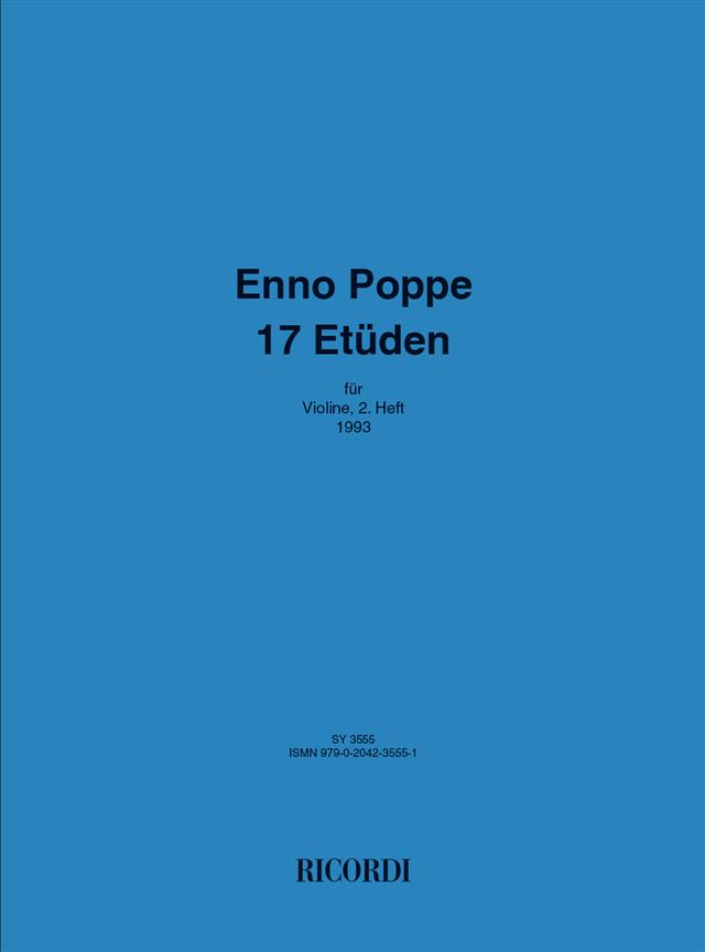 17 Etüden Für Die Violine, 2. Heft (POPPE ENNO)