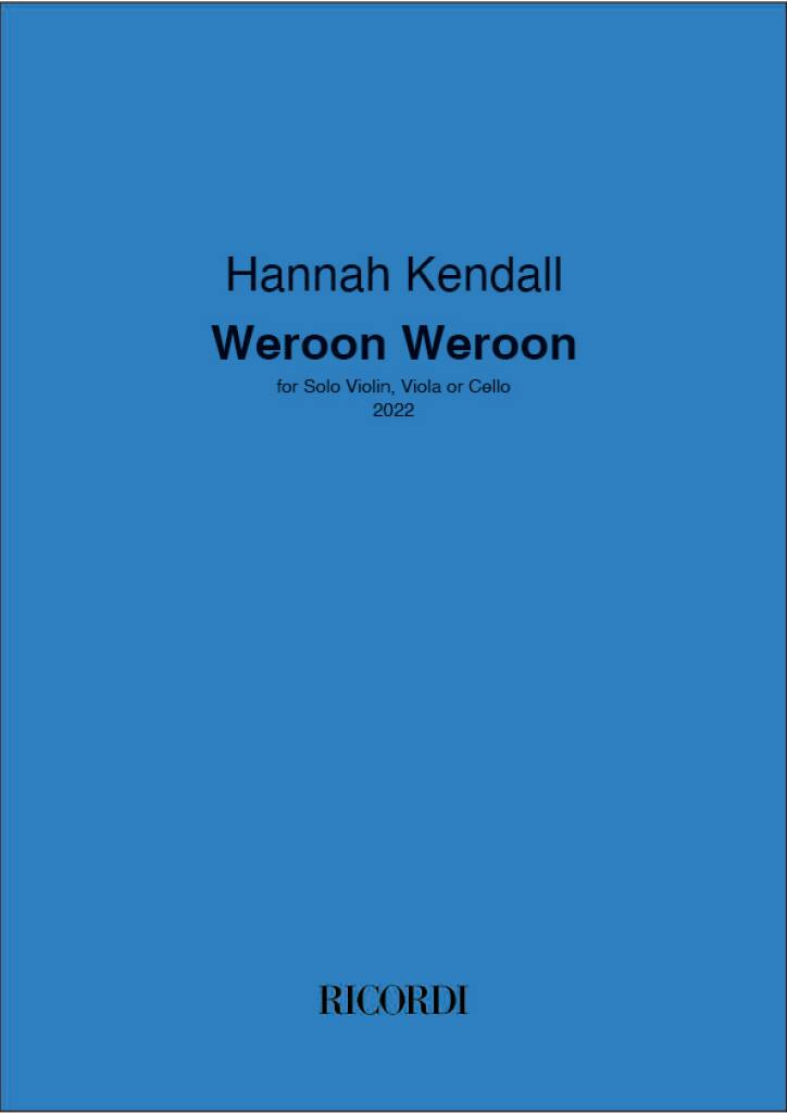 Weroon Weroon (KENDALL HANNAH)