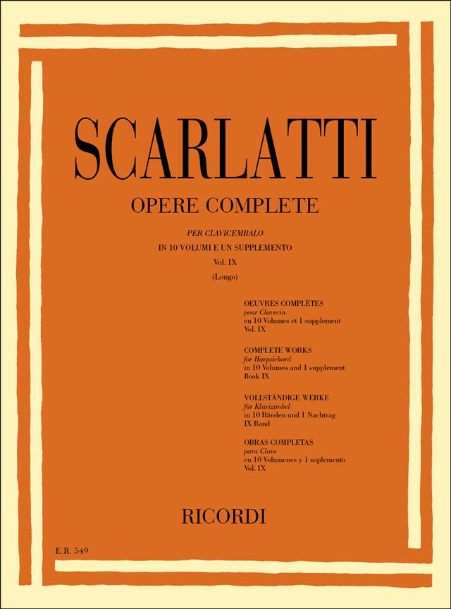 Opere Complete Per Clav. Vol.9 (SCARLATTI DOMENICO)