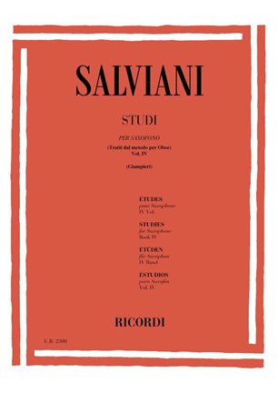 Studi Per Saxofono - Tratti Dal Metodo Vol.IV (SALVIANI CLEMENTE)