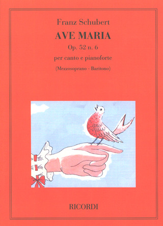 Ave Maria Op. 52 N.6 D.839 Per Canto E Pianoforte (Mezzosoprano-Baritono) (SCHUBERT FRANZ)