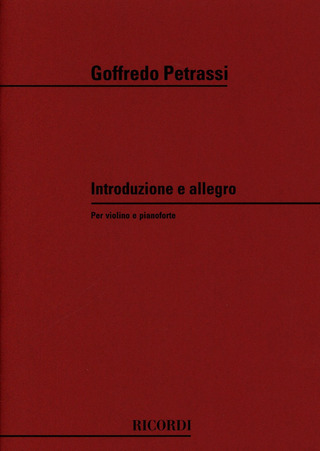 Introduzione E Allegro Per Vl. Concertante E 11 Strum.