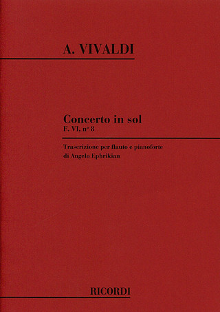 Conc. Per Fl., Archi E B.C.: In Sol Rv 436 - F.VI/8 (VIVALDI ANTONIO)