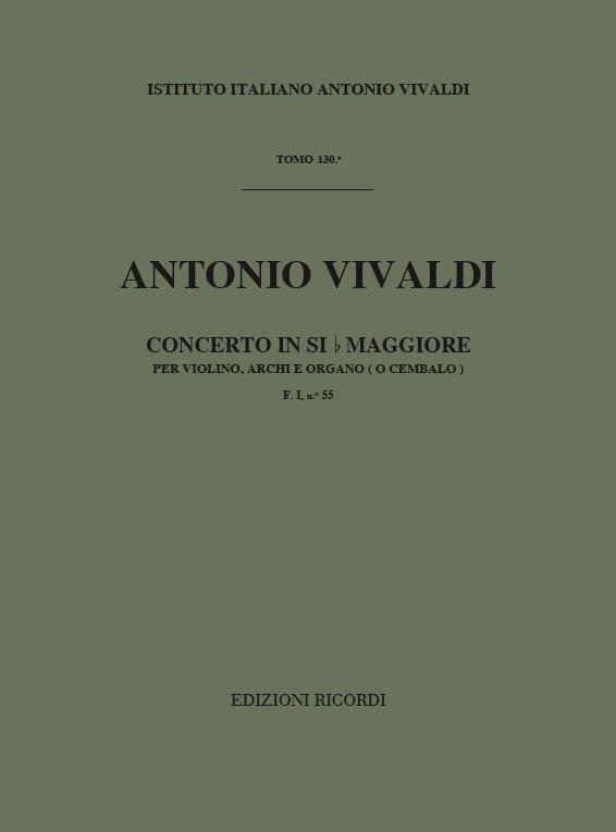 Concerto Per Vl.Archi E Bc: In Si Bem. Op. IX N.7 Rv 359 F.I/55 Tomo 130 (VIVALDI ANTONIO)
