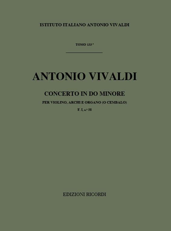 Concerto Per Vl.Archi E Bc: In Do Min. Op. IX N.11 Rv 198A F.I/58 Tomo 133 (VIVALDI ANTONIO)