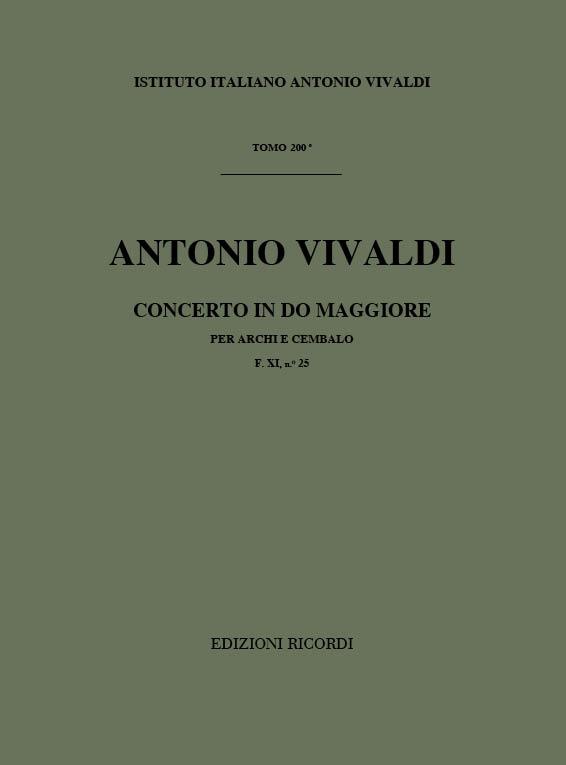 Concerto Per Archi E B.C.: In Do Rv 110 - F.Xi/25 Tomo 200 (VIVALDI ANTONIO)