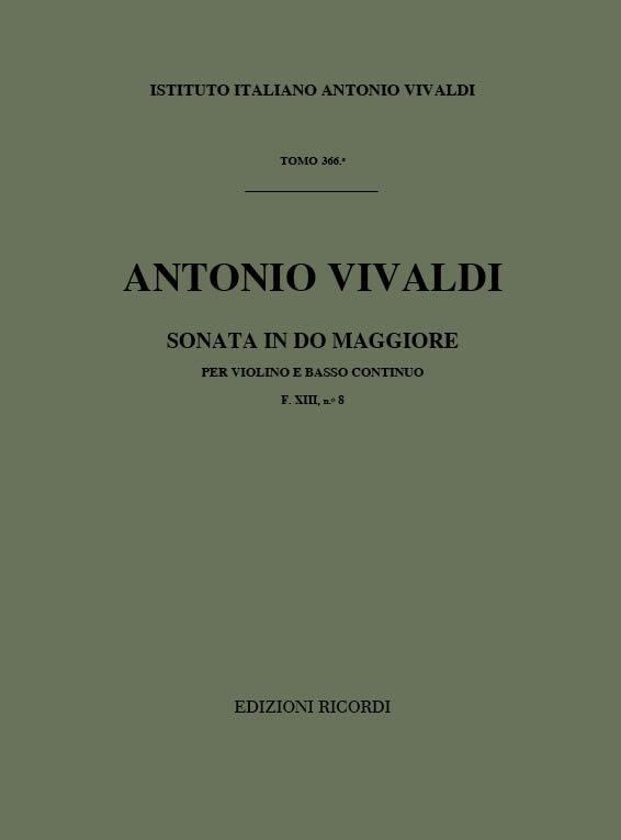 Sonate Pour Vl. E B.C.: In Do Rv 3 - F.XIII/8 Tomo 366 (VIVALDI ANTONIO)
