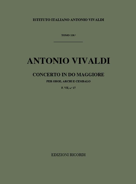 Concerto Per Oboe, Archi E B.C.: In Do Rv 452 - F.VIi/17 Tomo 520 (VIVALDI ANTONIO)