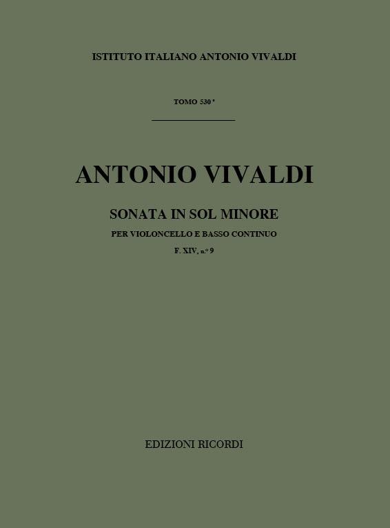 Sonate Pour Vc. E B.C.: In Sol Min. Rv 42 - F.XIV/9 Tomo 530 (VIVALDI ANTONIO)