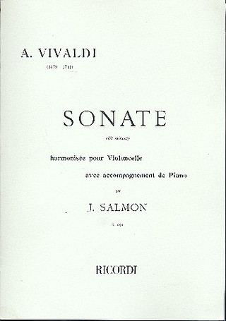 Sonate En Do Mineur Violoncelle Et Piano (Salmon (VIVALDI)