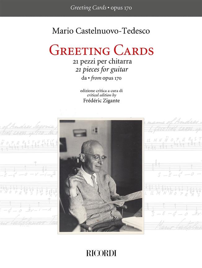 Greeting Cards - 21 Pezzi Per Chitarra (CASTELNUOVO-TEDESCO MARIO)