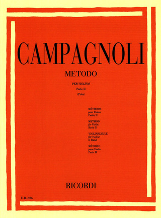 Metodo Per Violino - Parte II (CAMPAGNOLI BARTOLOMEO)
