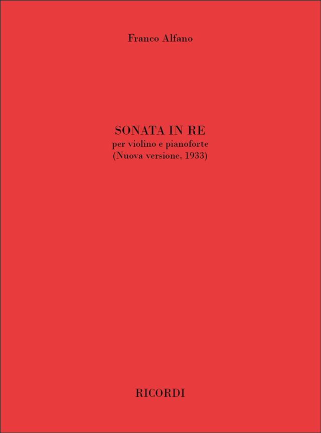Sonata In Re (ALFANO FRANCO)