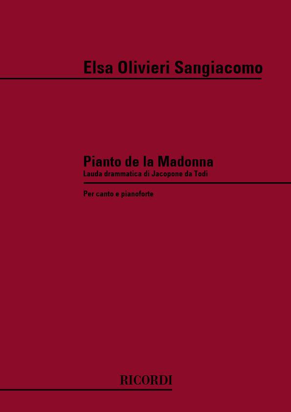 Pianto De La Madonna (SANGIACOMO-OLIVIERI ELSA)