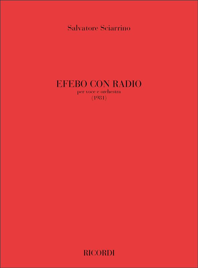 Efebo Con Radio (SCIARRINO SALVATORE)