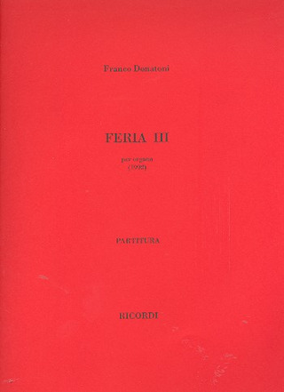Feria III (DONATONI FRANCO)