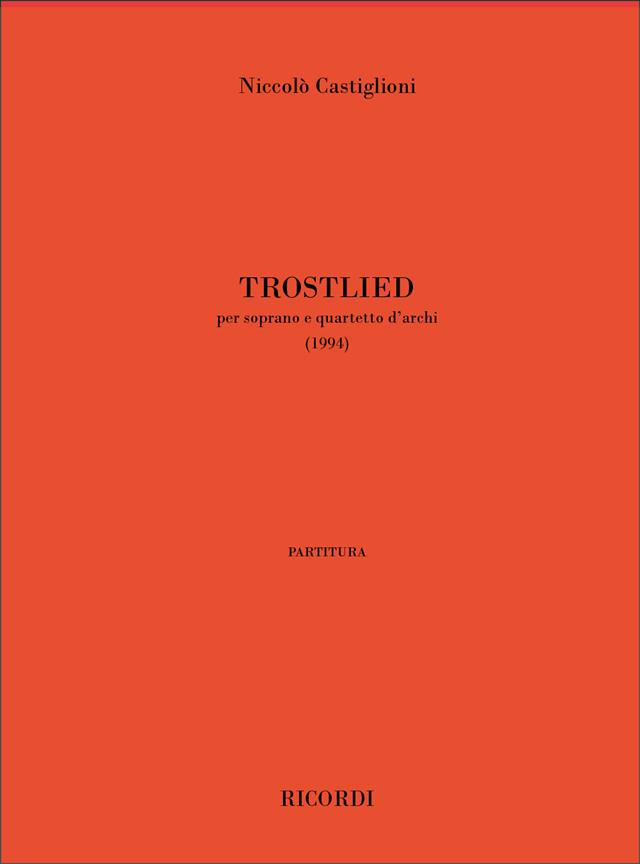 Trostlied (CASTIGLIONI NICCOLO)