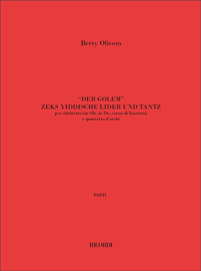 Der Golem Zeks Yiddishe Lider Un Tanz (OLIVERO BETTY)