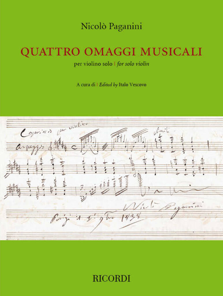 Quattro omaggi musicali per violino solo (PAGANINI NICCOLO / VESCOVO ITALO)