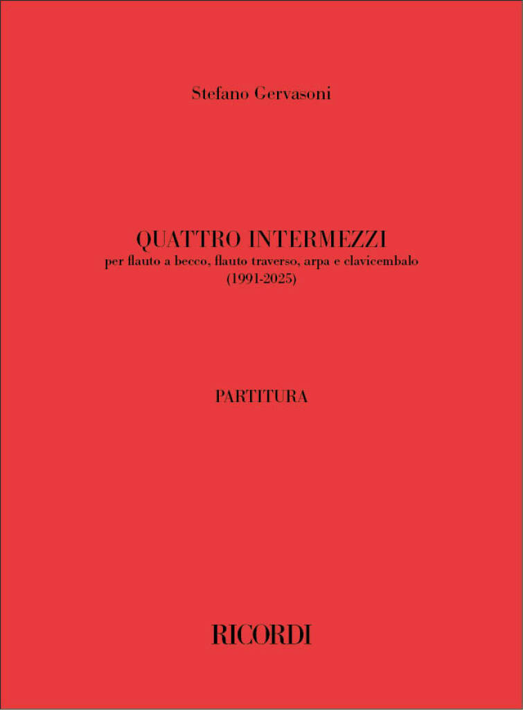 Quattro intermezzi (GERVASONI STEFANO)