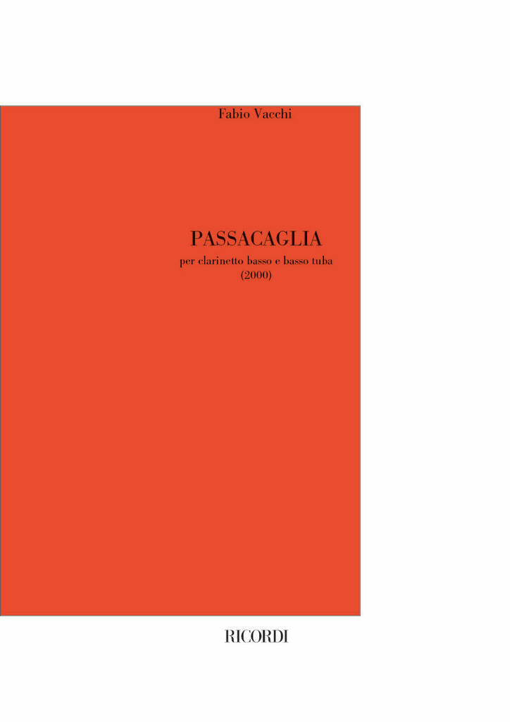 Passacaglia (VACCHI FABIO)