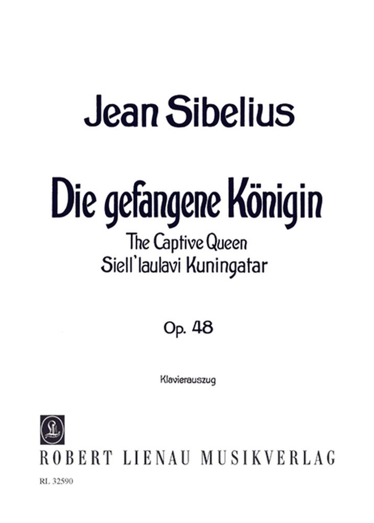 Captive Queen Op. 48 Vocal Score (SIBELIUS JEAN)