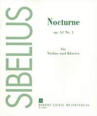 Nocturne Op. 51, 3 Pour Violon Et Piano (SIBELIUS JEAN)