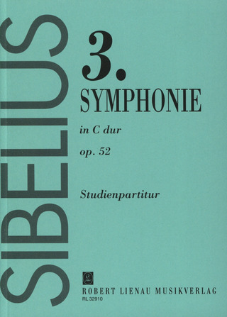 Symphonie #3 En Ut Majeur Op. 52. Partition De Poche (SIBELIUS JEAN)