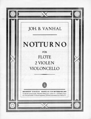 Notturno En Ut Majeur Pour Flûte, 2 Altos (Violon, Alto) Et Violoncelle