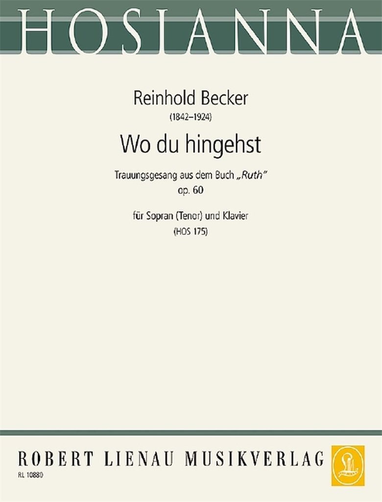 Wo Du Hingehst (Hos 175) (BECKER R)