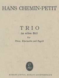 Trio In The Traditional Style (CHEMIN-PETIT HANS)