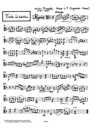 Mass In F Op. 49 (DIABELLI ANTON)