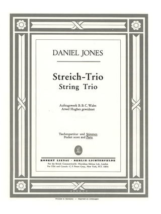 String Trio (1970) (JONES DANIEL)