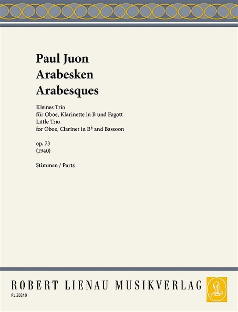 Arabesques Op. 73 (JUON PAUL)