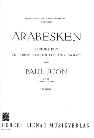 Arabesques Op. 73 (JUON PAUL)